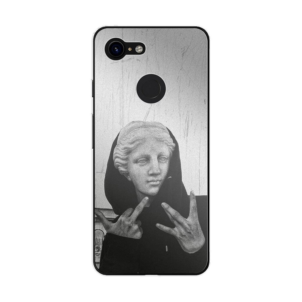 Greek Statue Wearing Hoodie Google Pixel 3 / 3 XL / 3a / 3a XL Case