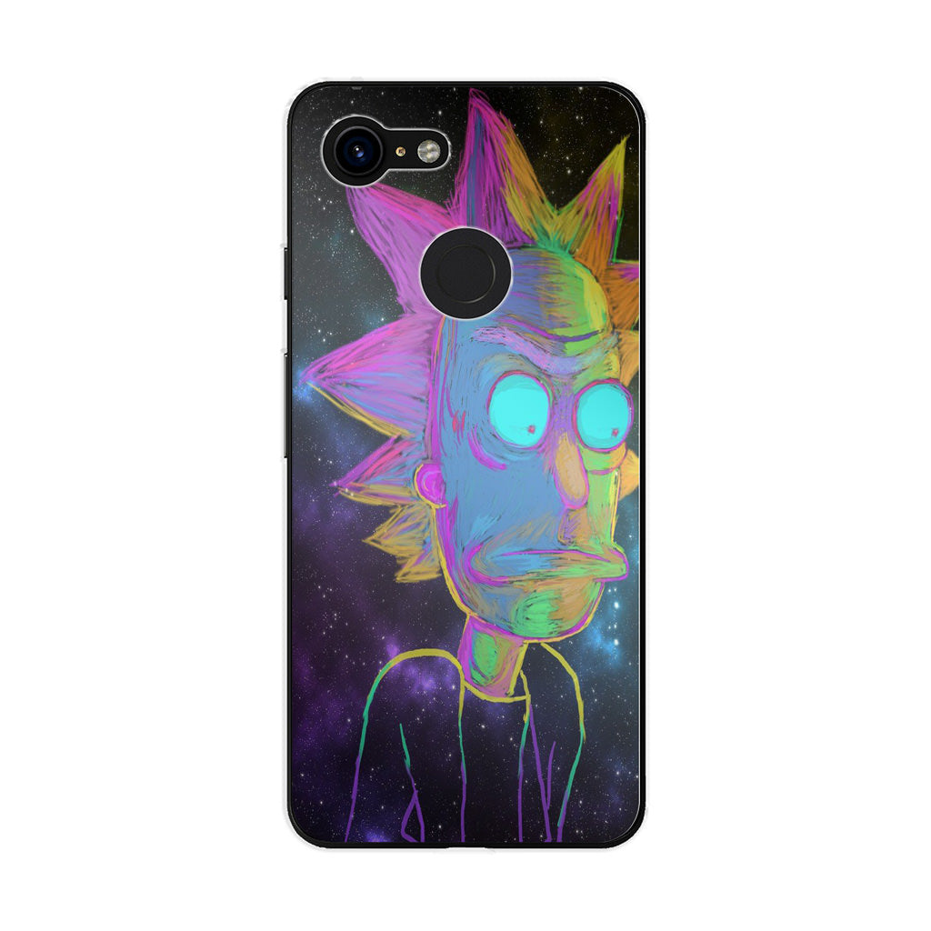 Rick Colorful Crayon Space Google Pixel 3 / 3 XL / 3a / 3a XL Case