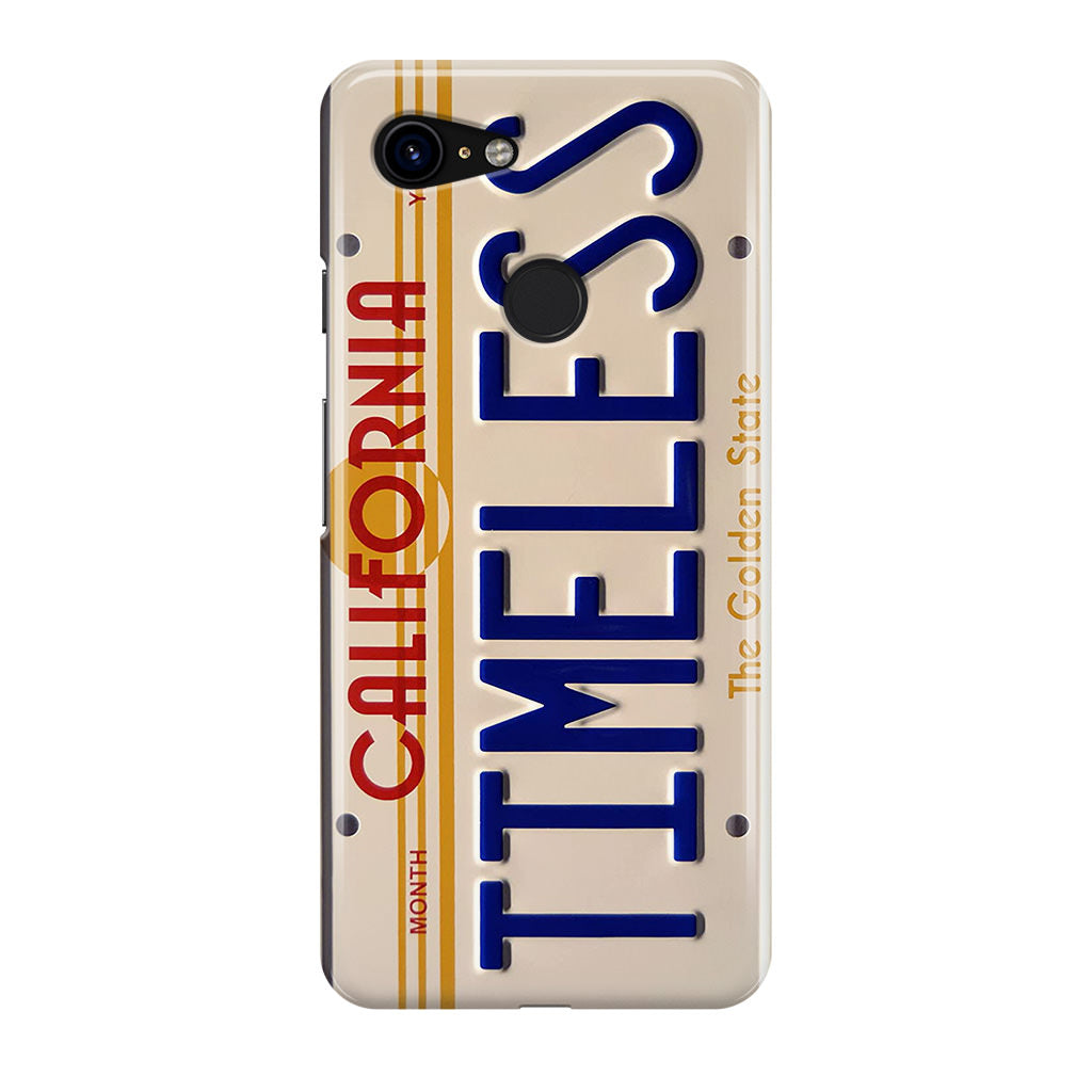 Back to the Future License Plate Timeless Google Pixel 3 / 3 XL / 3a / 3a XL Case