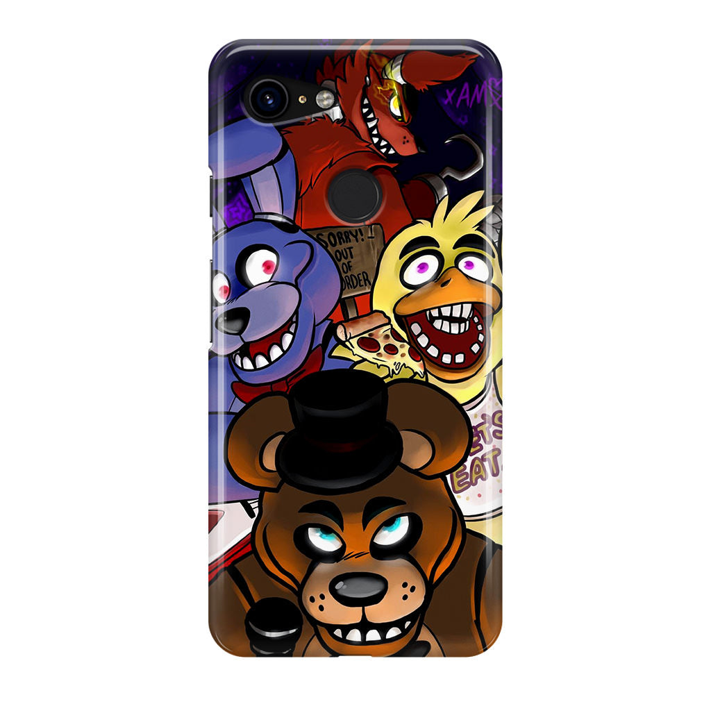 Five Nights at Freddy's Characters Google Pixel 3 / 3 XL / 3a / 3a XL Case