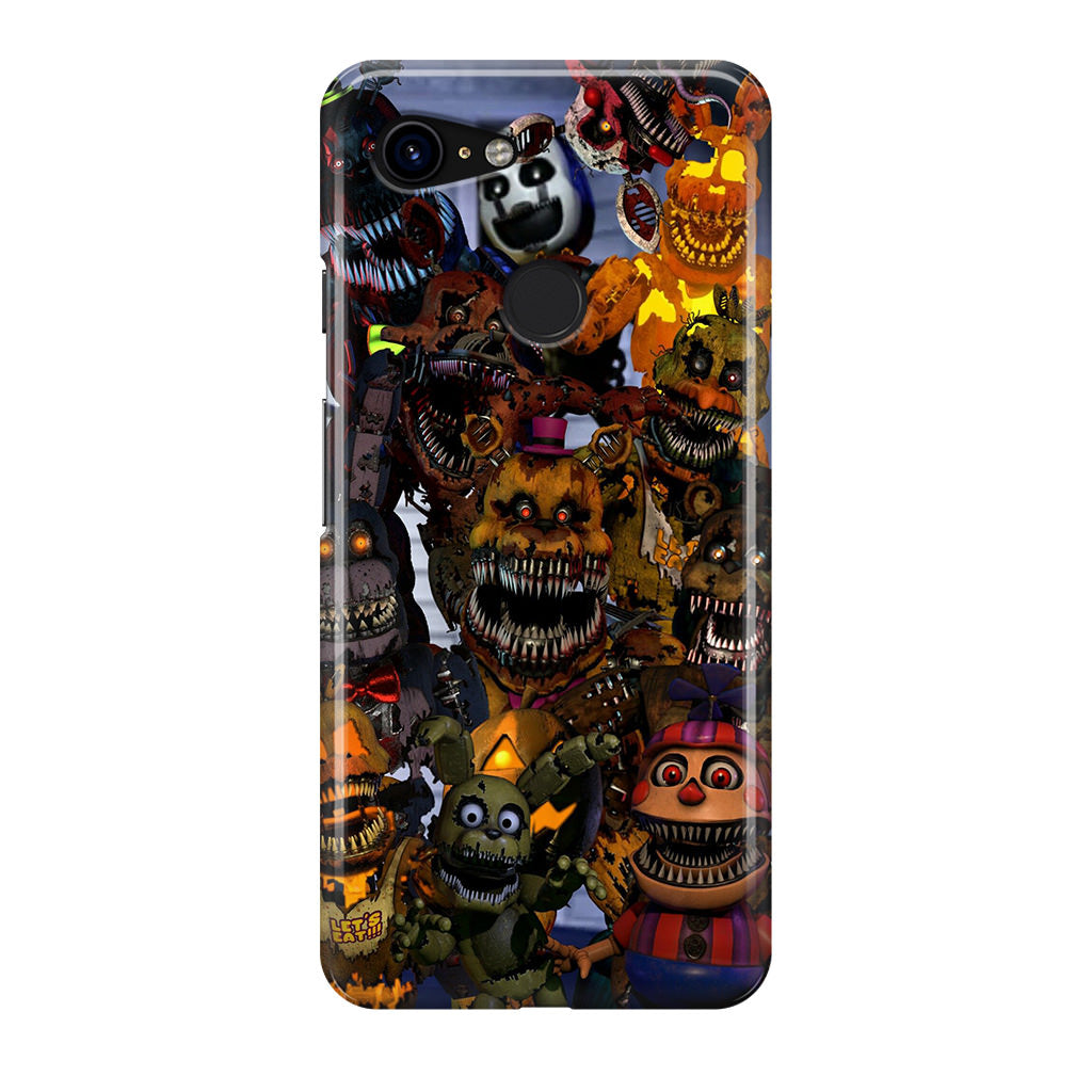 Five Nights at Freddy's Scary Characters Google Pixel 3 / 3 XL / 3a / 3a XL Case