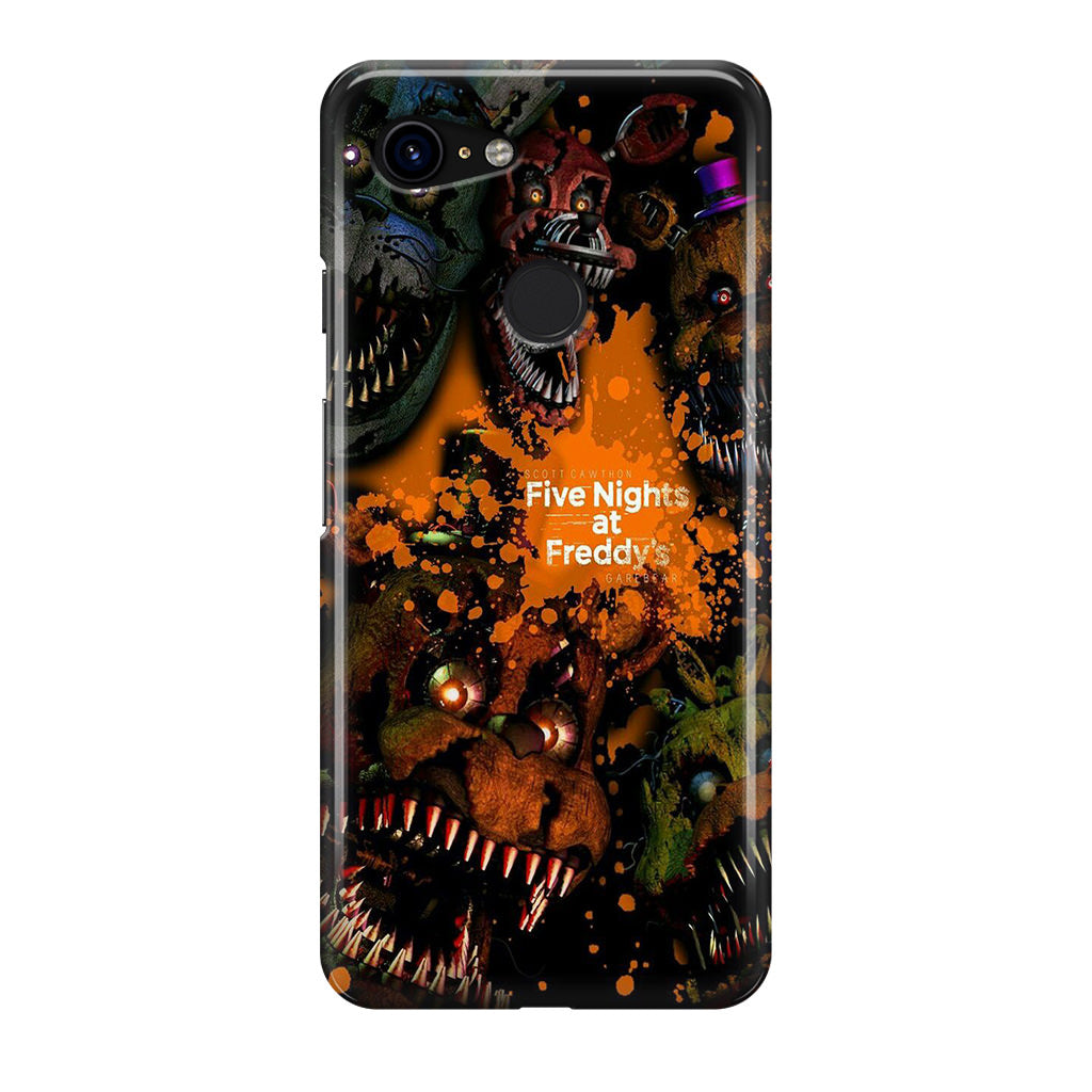 Five Nights at Freddy's Scary Google Pixel 3 / 3 XL / 3a / 3a XL Case