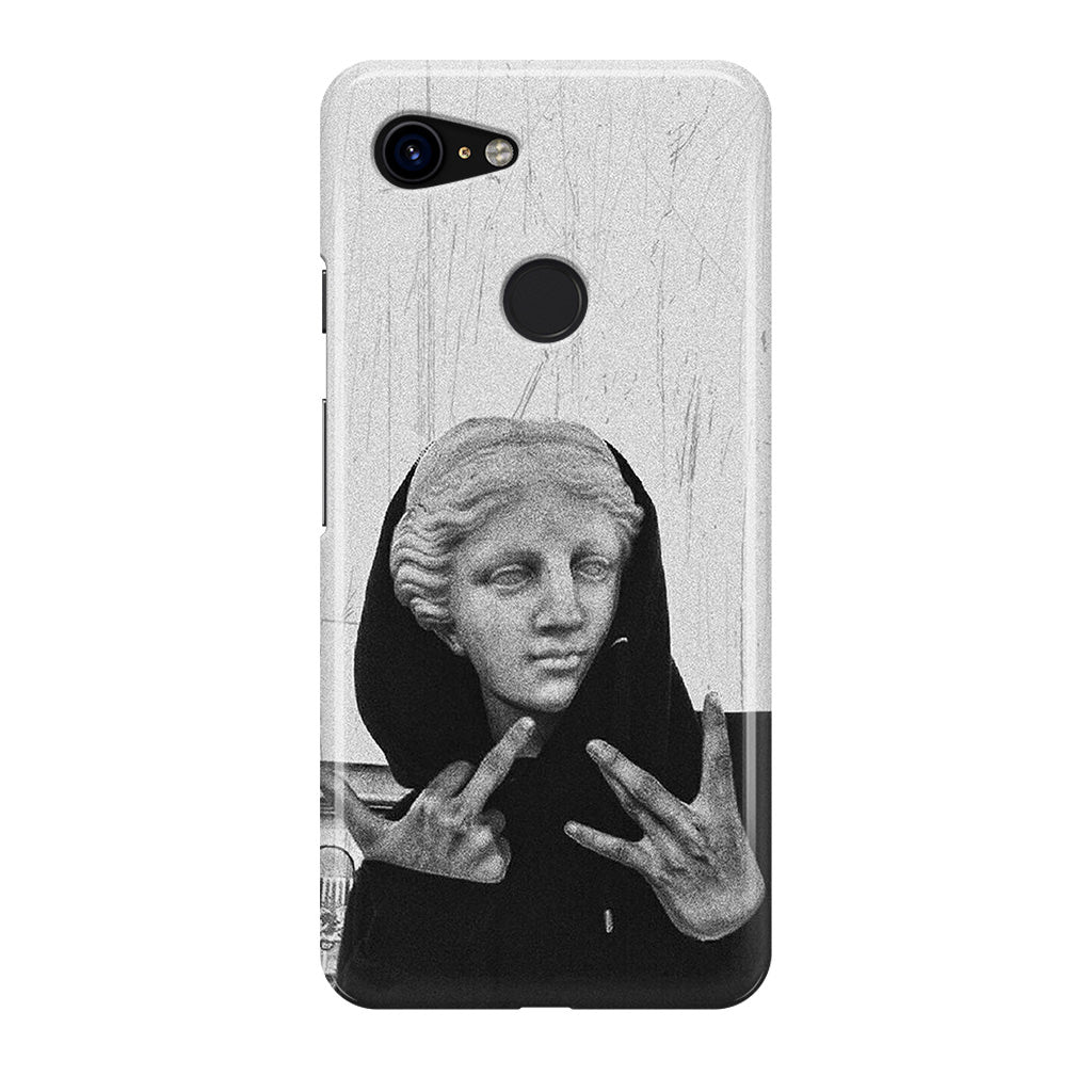 Greek Statue Wearing Hoodie Google Pixel 3 / 3 XL / 3a / 3a XL Case