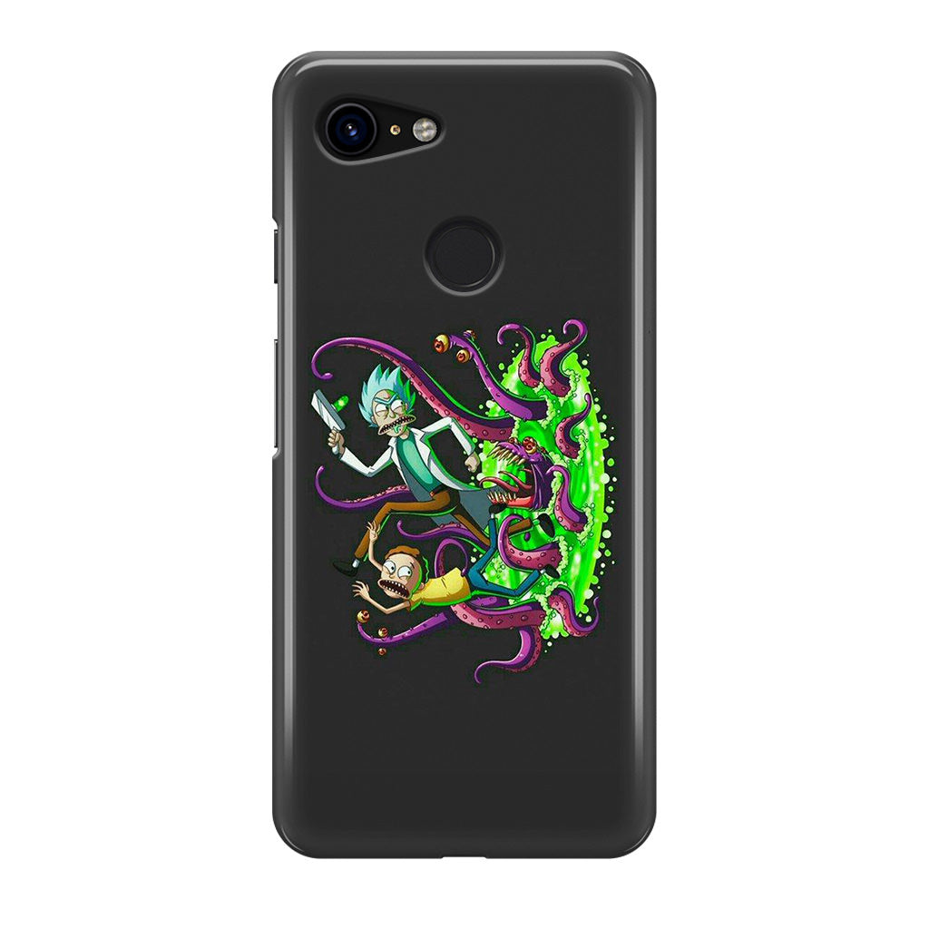 Rick And Morty Pass Through The Portal Google Pixel 3 / 3 XL / 3a / 3a XL Case