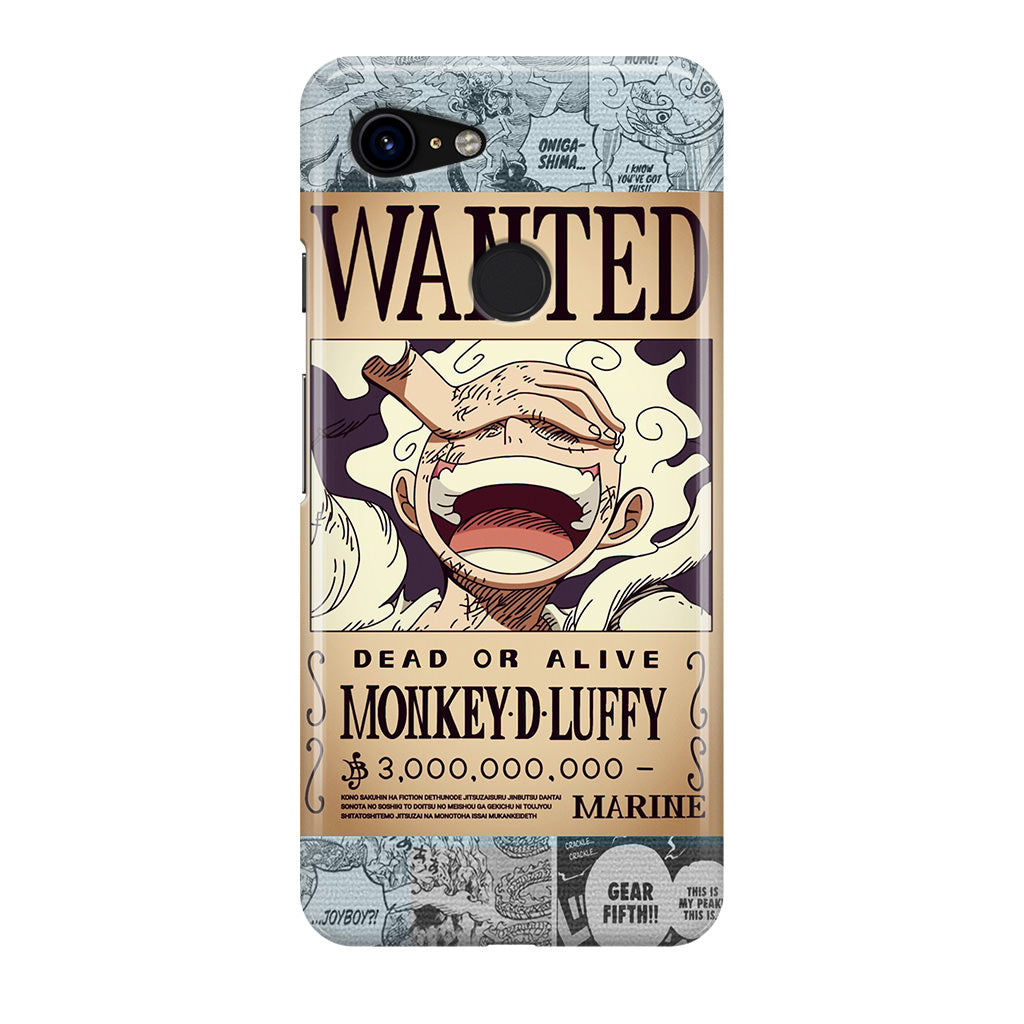 Gear 5 Wanted Poster Google Pixel 3 / 3 XL / 3a / 3a XL Case