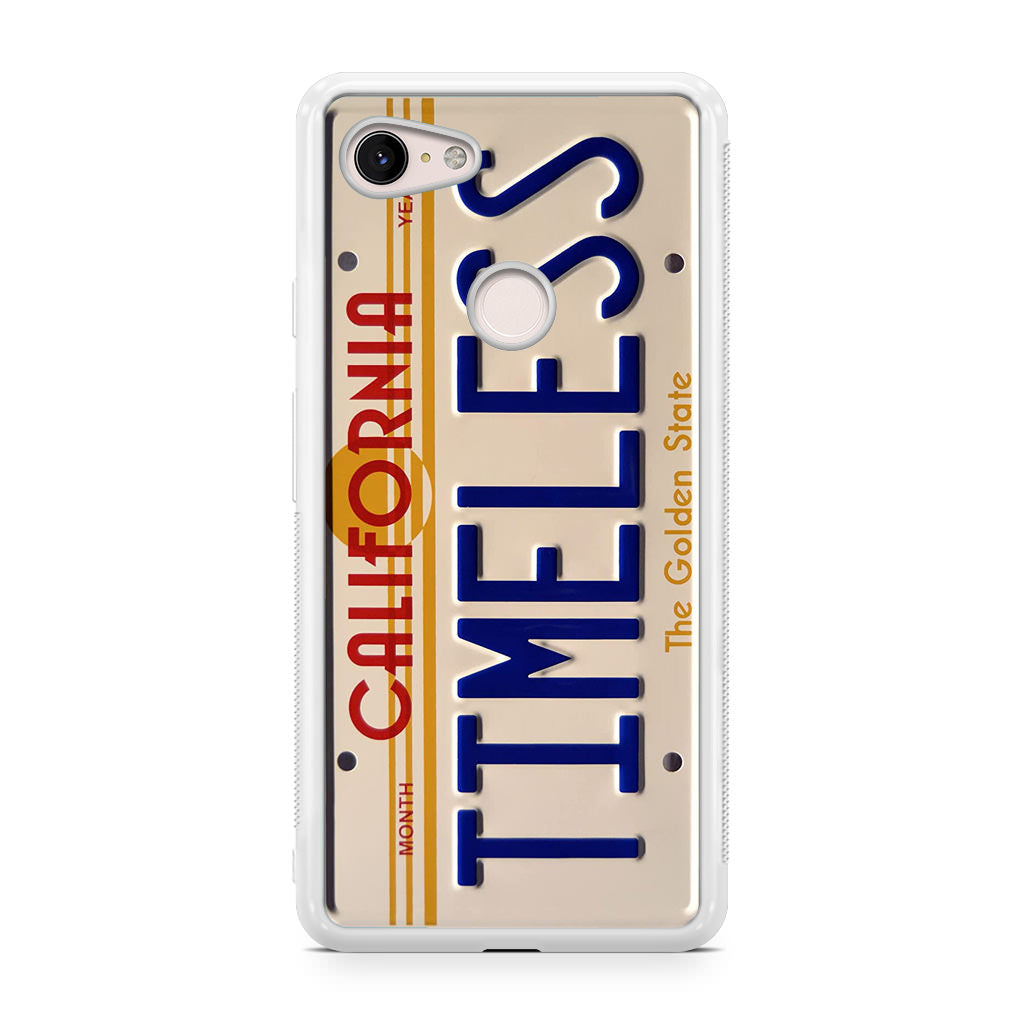 Back to the Future License Plate Timeless Google Pixel 3 / 3 XL / 3a / 3a XL Case