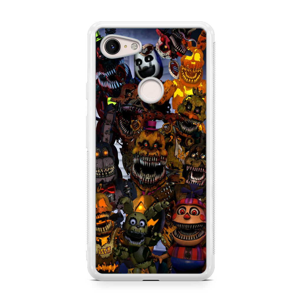 Five Nights at Freddy's Scary Characters Google Pixel 3 / 3 XL / 3a / 3a XL Case