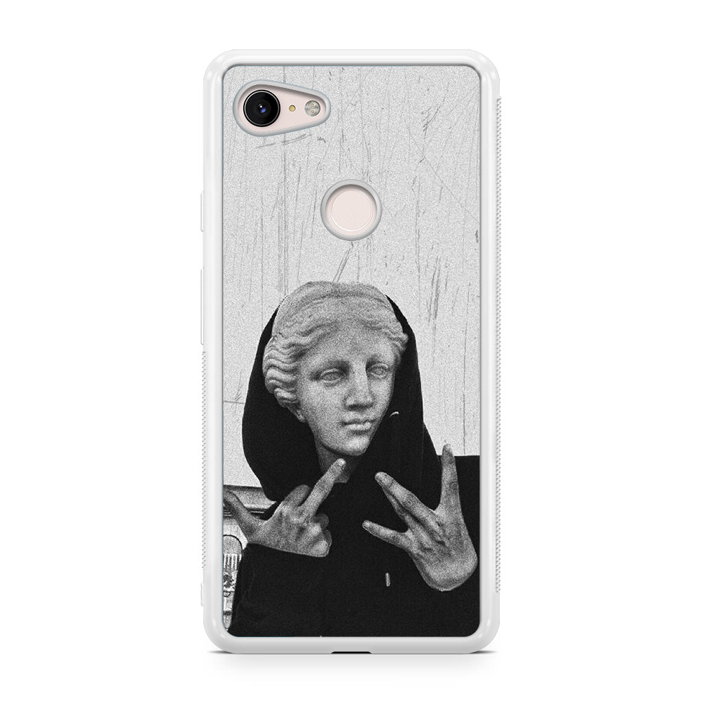 Greek Statue Wearing Hoodie Google Pixel 3 / 3 XL / 3a / 3a XL Case