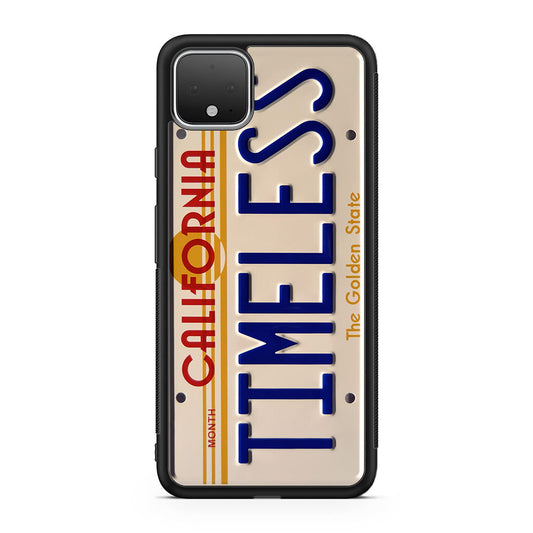 Back to the Future License Plate Timeless Google Pixel 4 / 4a / 4 XL Case