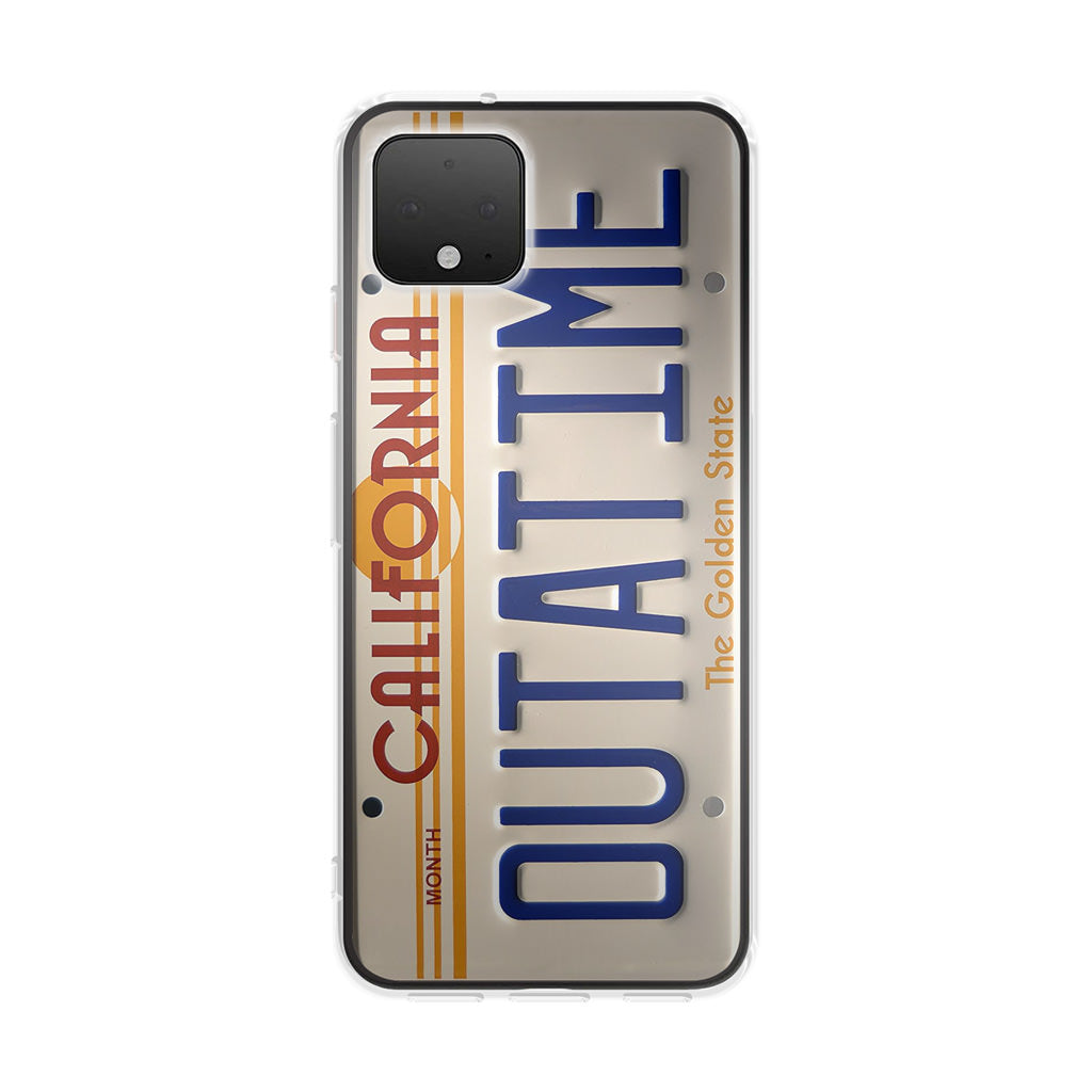 Back to the Future License Plate Outatime Google Pixel 4 / 4a / 4 XL Case