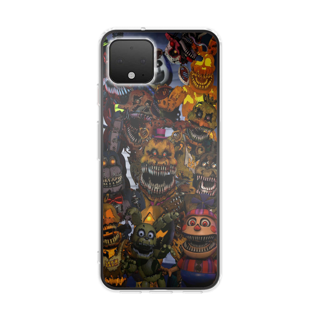 Five Nights at Freddy's Scary Characters Google Pixel 4 / 4a / 4 XL Case