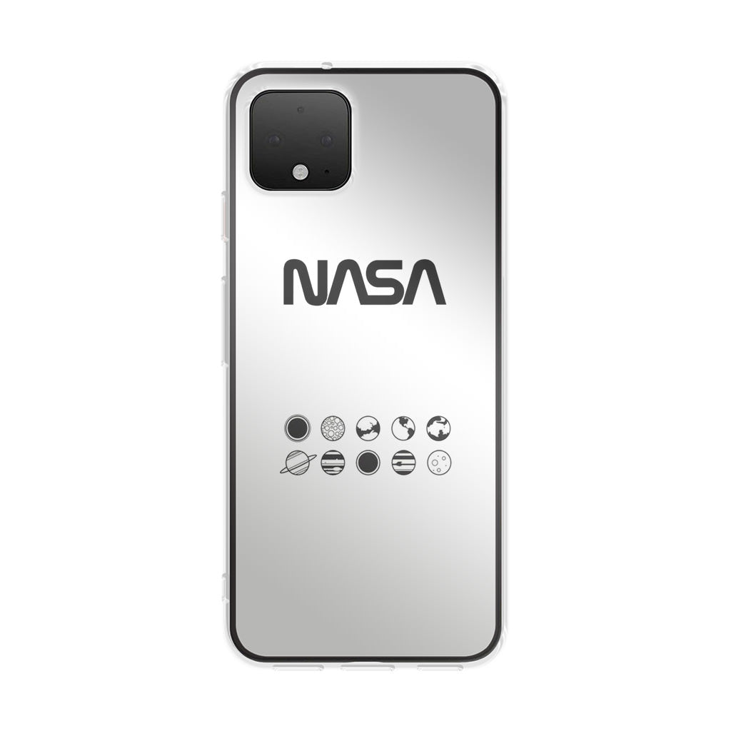 NASA Minimalist White Google Pixel 4 / 4a / 4 XL Case