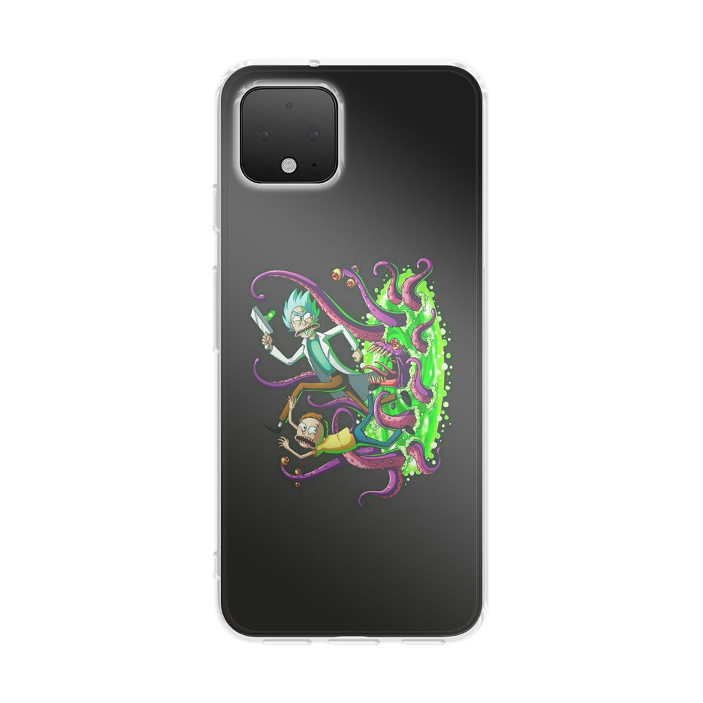 Rick And Morty Pass Through The Portal Google Pixel 4 / 4a / 4 XL Case