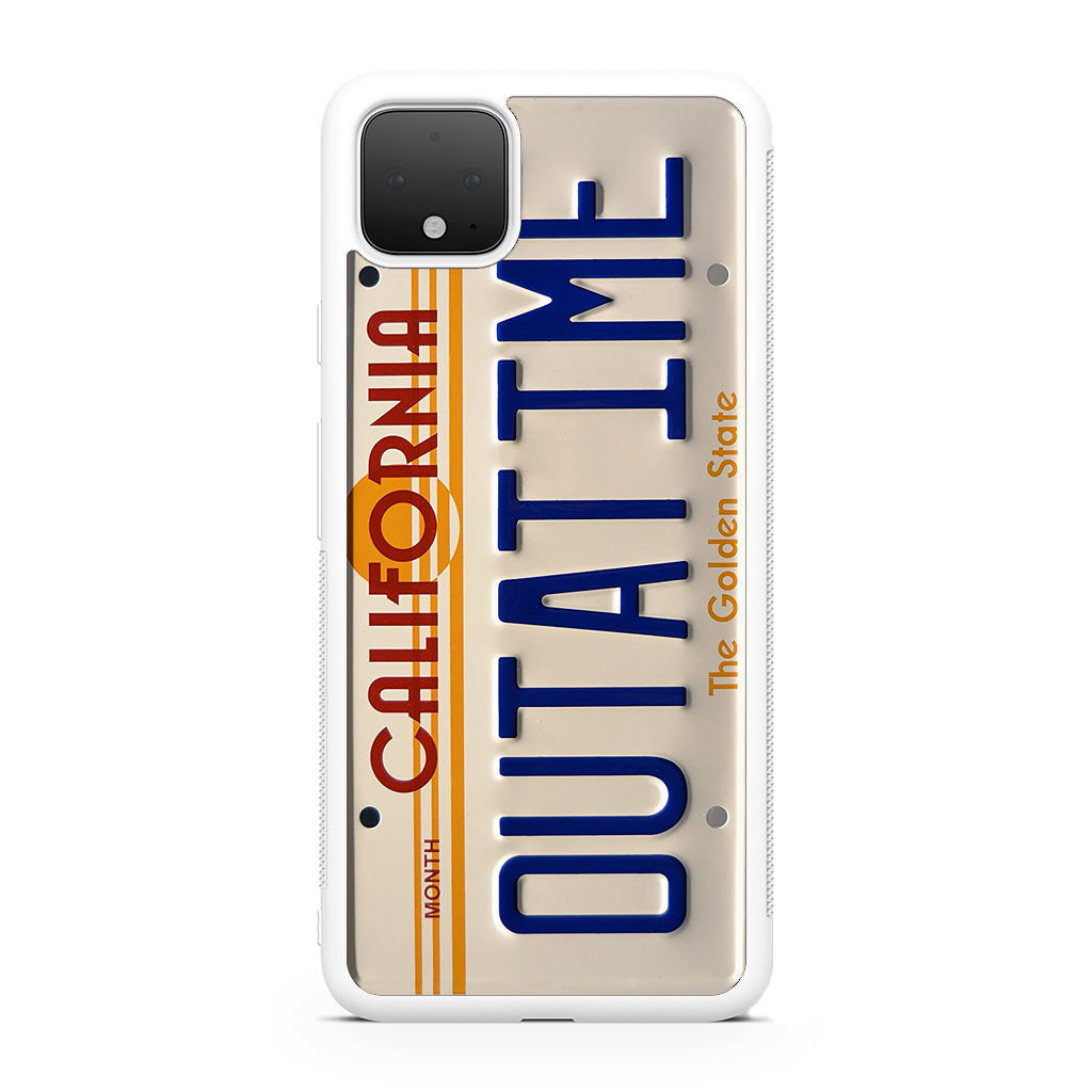 Back to the Future License Plate Outatime Google Pixel 4 / 4a / 4 XL Case