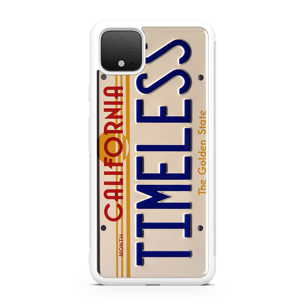 Back to the Future License Plate Timeless Google Pixel 4 / 4a / 4 XL Case