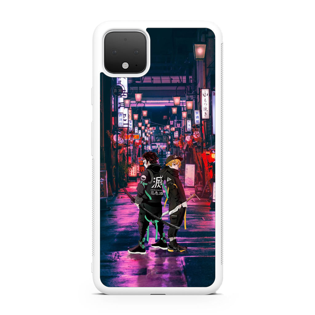 Tanjir0 And Zenittsu in Style Google Pixel 4 / 4a / 4 XL Case