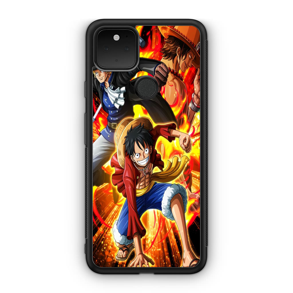 Ace Sabo Luffy Brotherhood Google Pixel 5a Case