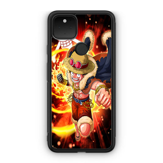 Luffy Red Hawk Punch Google Pixel 5a Case