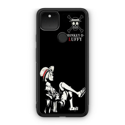 Monkey D Luffy Black And White Google Pixel 5 Case