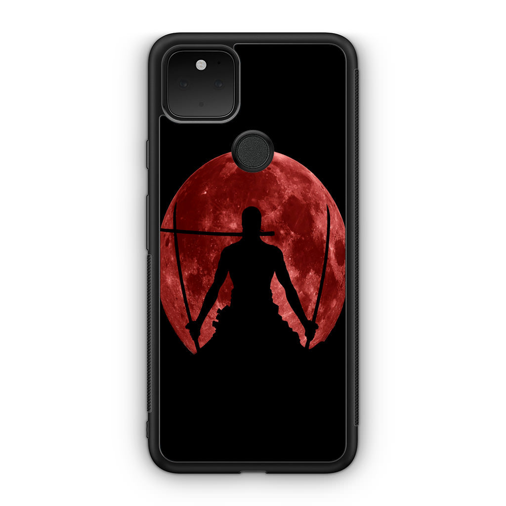 Silhouette Of Zoro In Santoryu Mode Google Pixel 5 Case