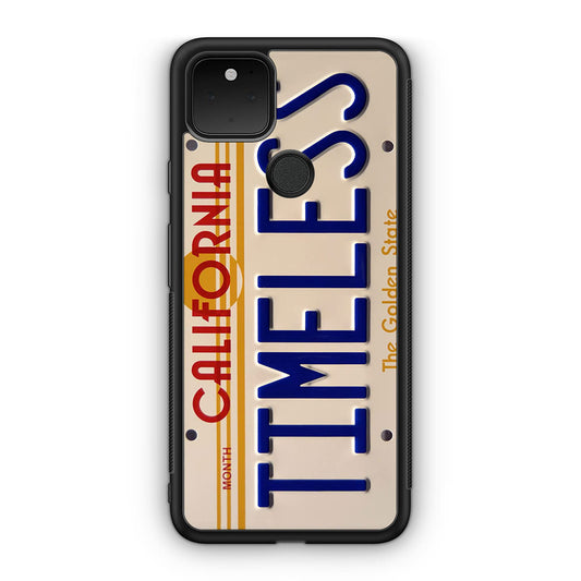 Back to the Future License Plate Timeless Google Pixel 5a Case