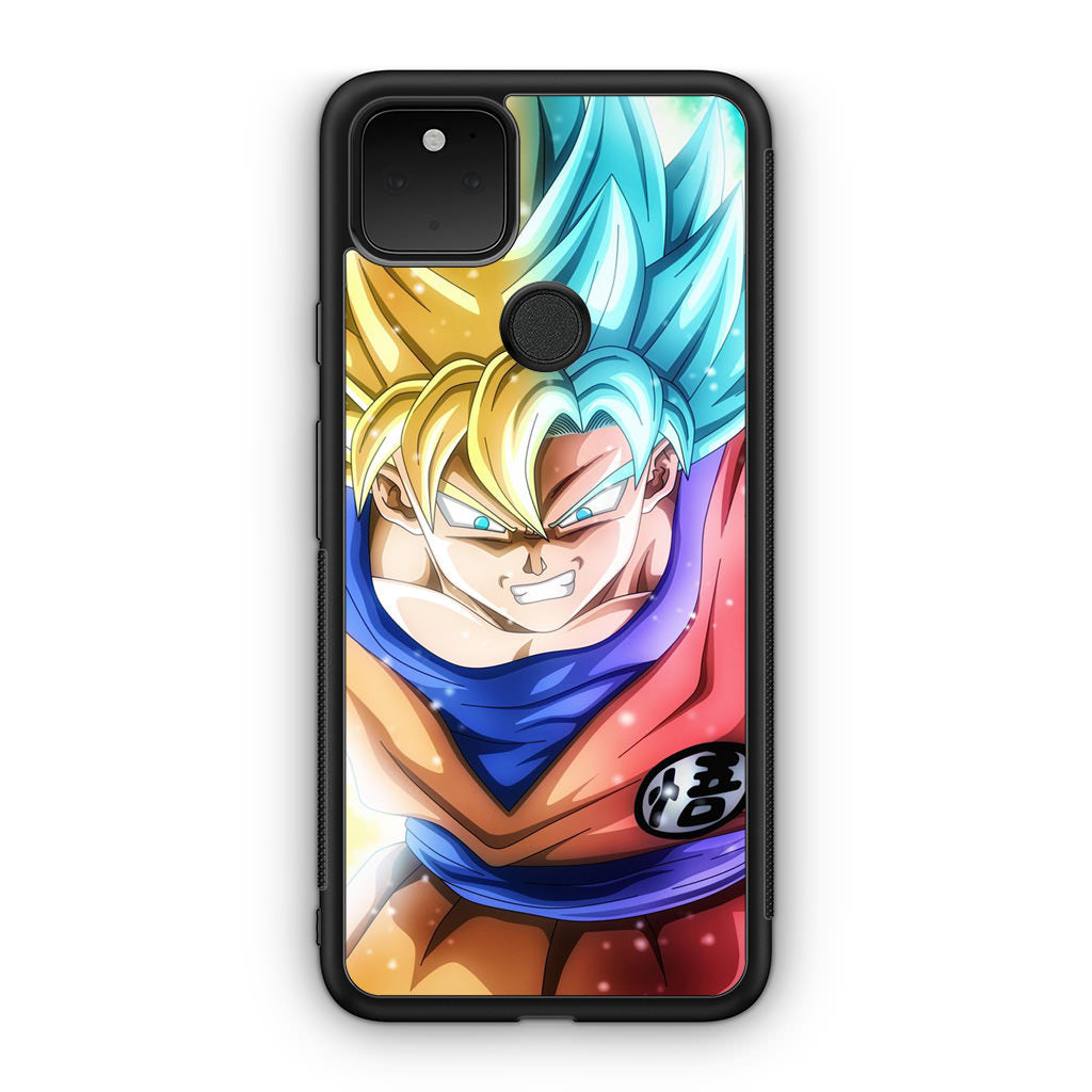 Goku SSJ 1 to SSJ Blue Google Pixel 5a Case