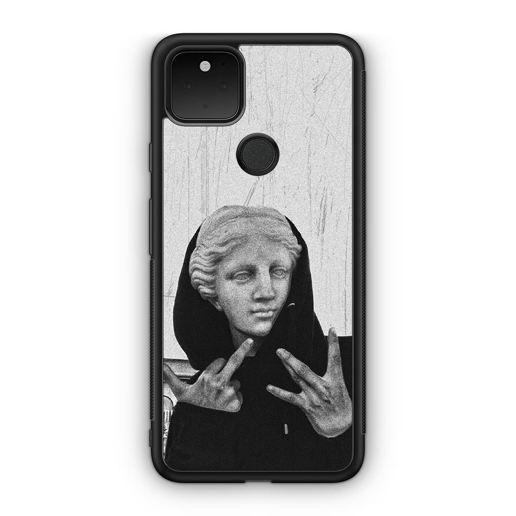 Greek Statue Wearing Hoodie Google Pixel 5a Case