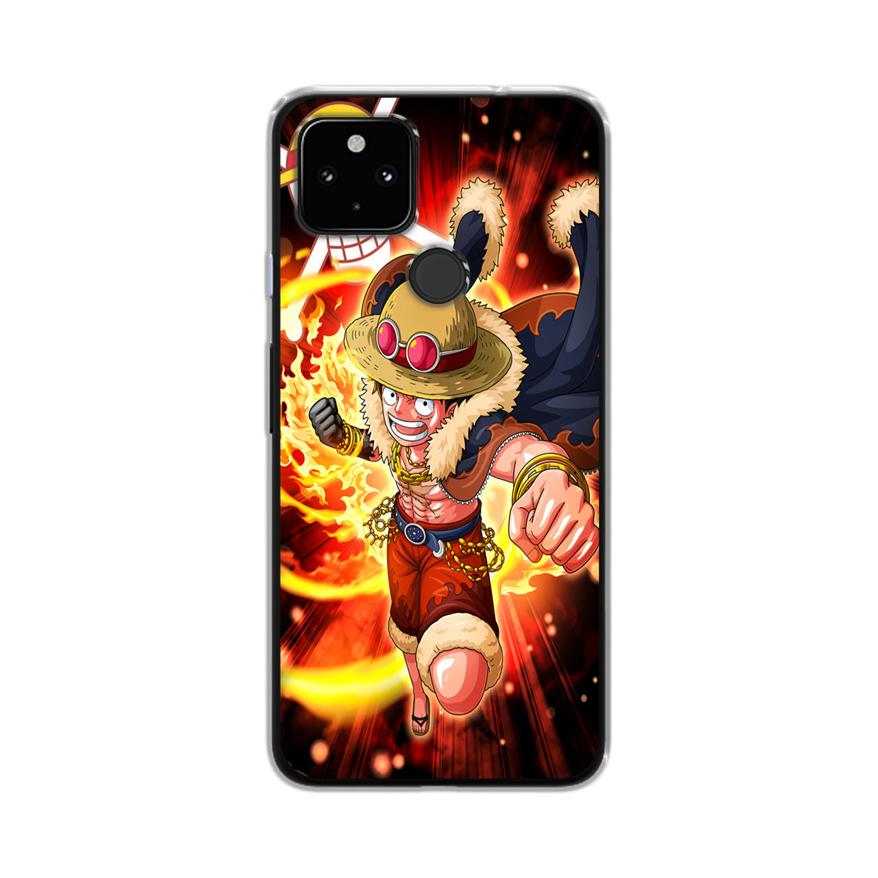 Luffy Red Hawk Punch Google Pixel 5 Case