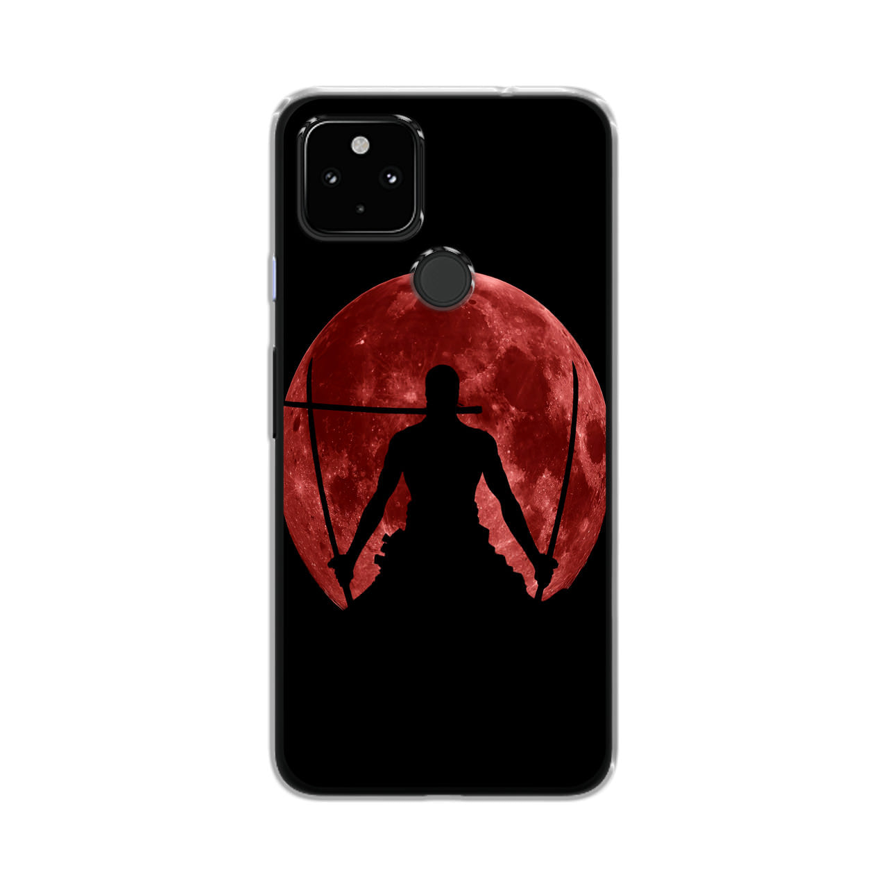 Silhouette Of Zoro In Santoryu Mode Google Pixel 5 Case