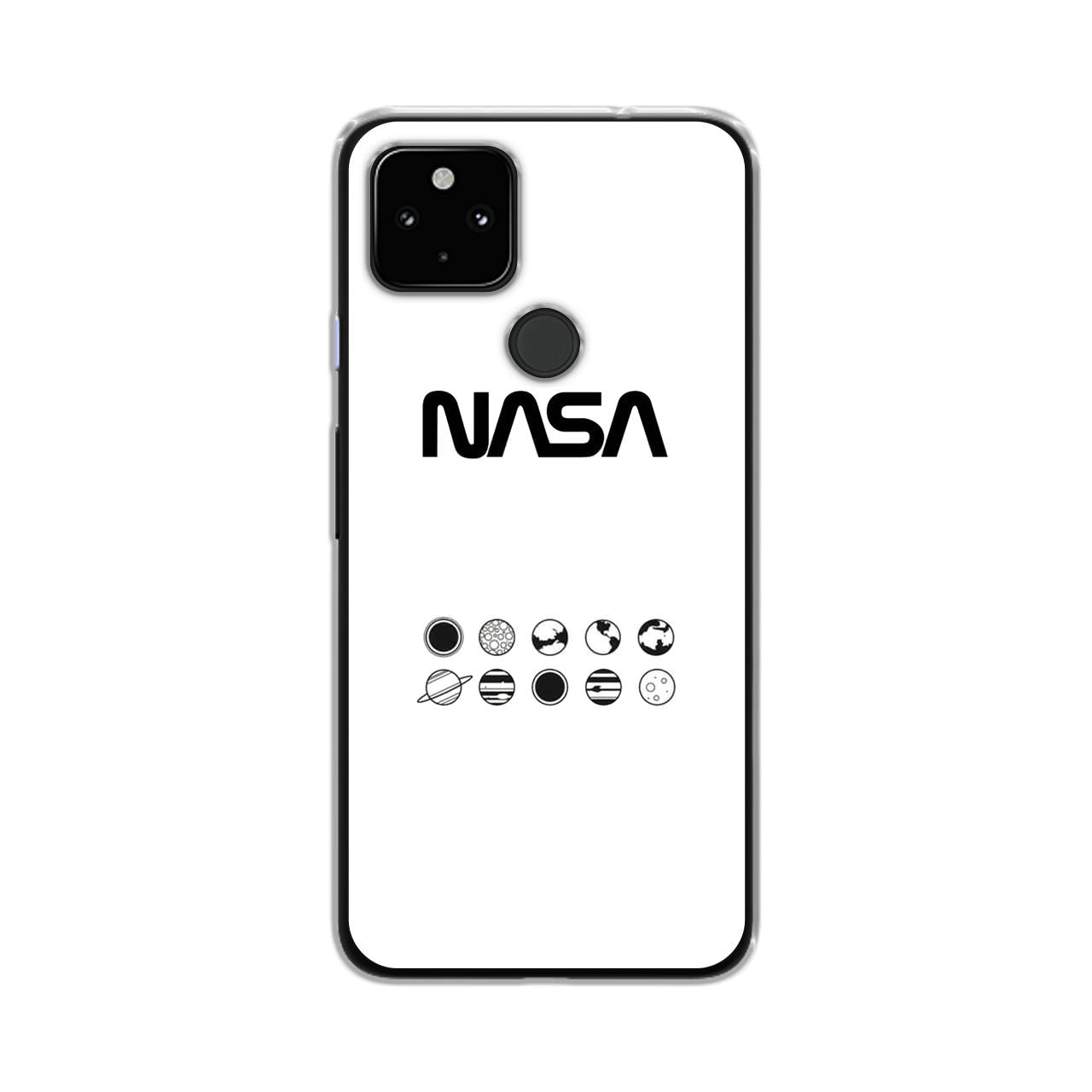 NASA Minimalist White Google Pixel 5 Case