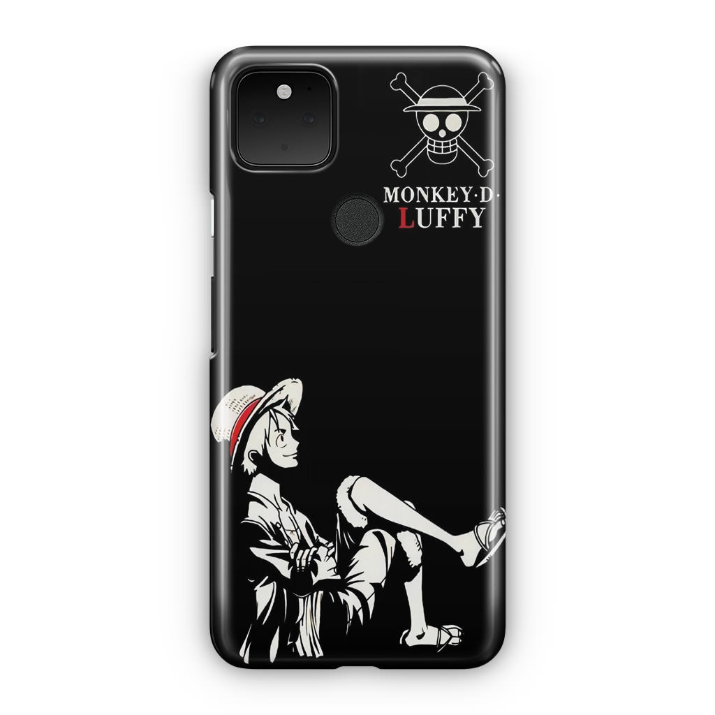 Monkey D Luffy Black And White Google Pixel 5 Case