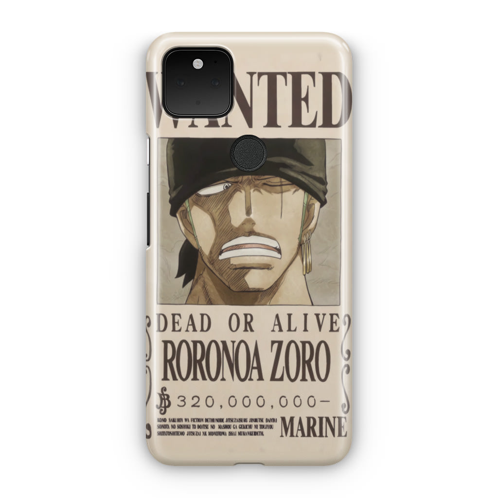 Roronoa Zoro Bounty Google Pixel 5 Case