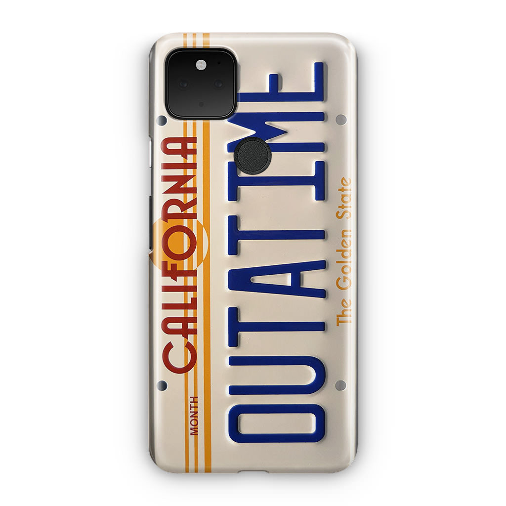 Back to the Future License Plate Outatime Google Pixel 5 Case