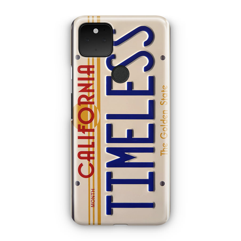 Back to the Future License Plate Timeless Google Pixel 5 Case