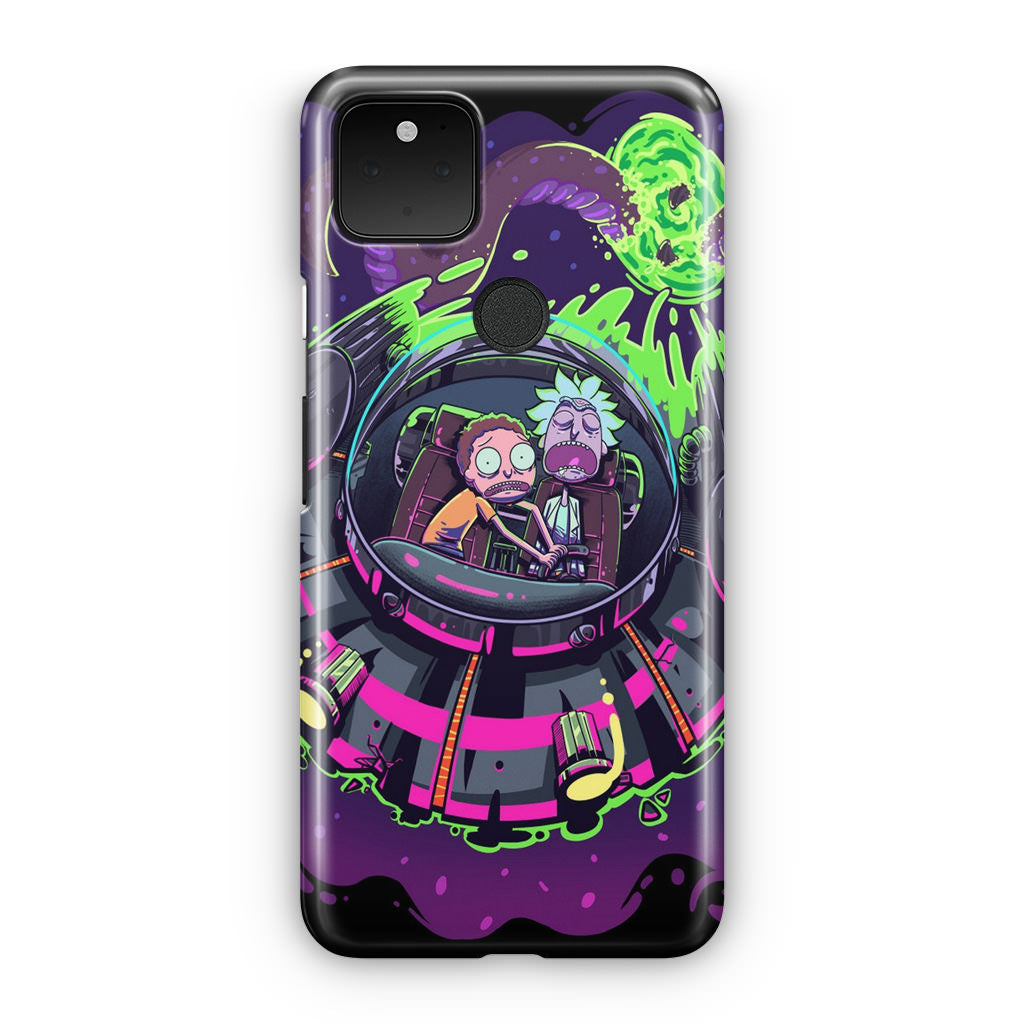 Rick And Morty Spaceship Google Pixel 5 Case