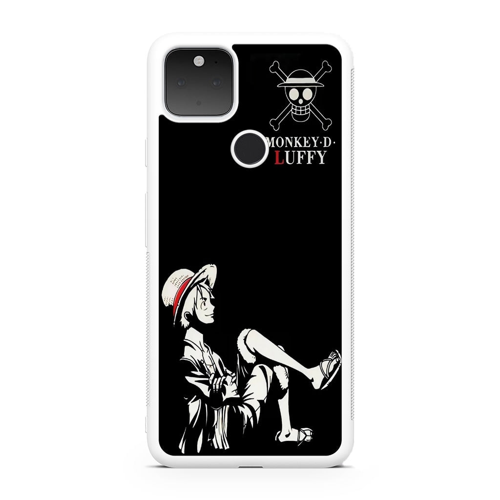 Monkey D Luffy Black And White Google Pixel 5 Case