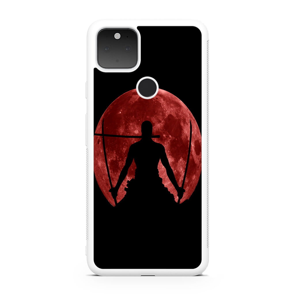 Silhouette Of Zoro In Santoryu Mode Google Pixel 5 Case