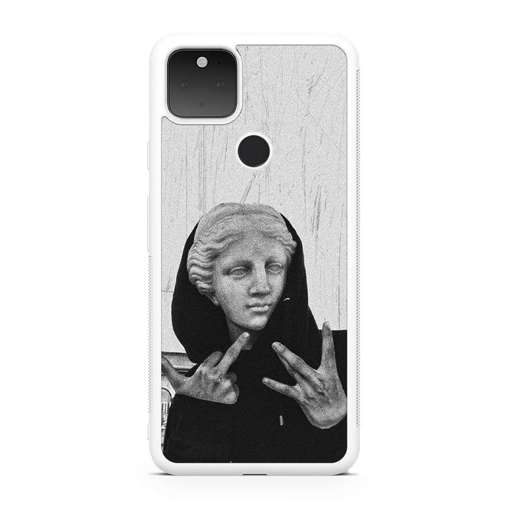 Greek Statue Wearing Hoodie Google Pixel 5 Case