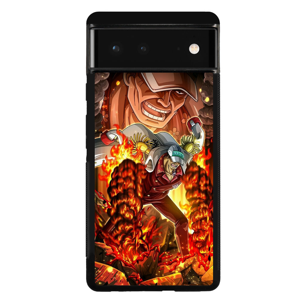 Akainu Exploding Volcano Google Pixel 6 Case