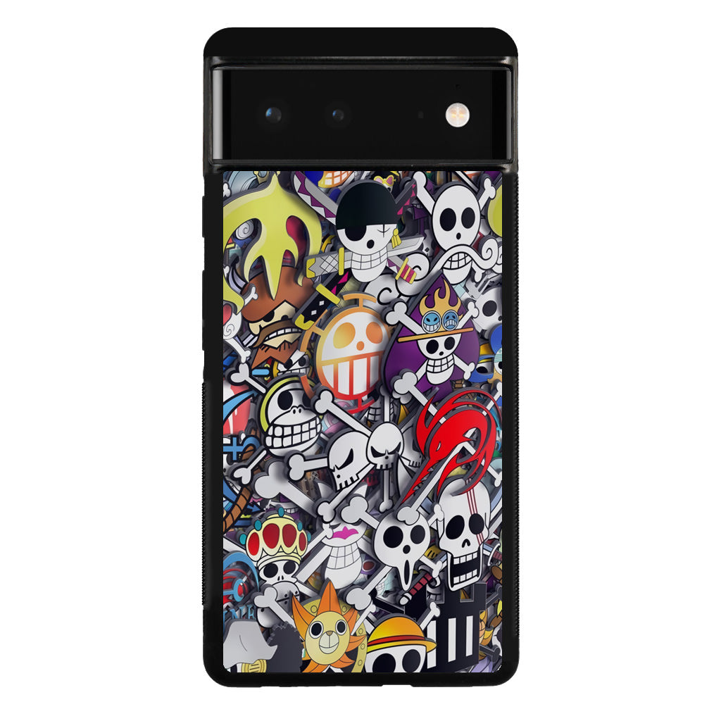 All Pirate Symbols One Piece Google Pixel 6 Case