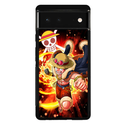 Luffy Red Hawk Punch Google Pixel 6 Case