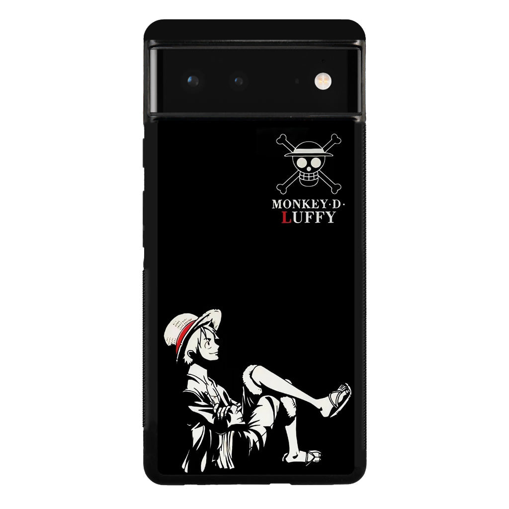 Monkey D Luffy Black And White Google Pixel 6 Case