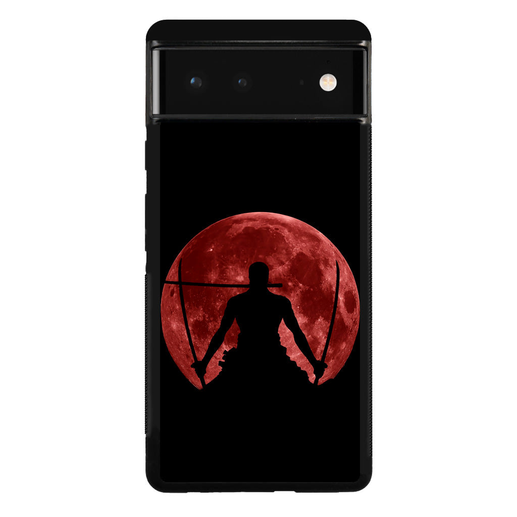 Silhouette Of Zoro In Santoryu Mode Google Pixel 6 Case