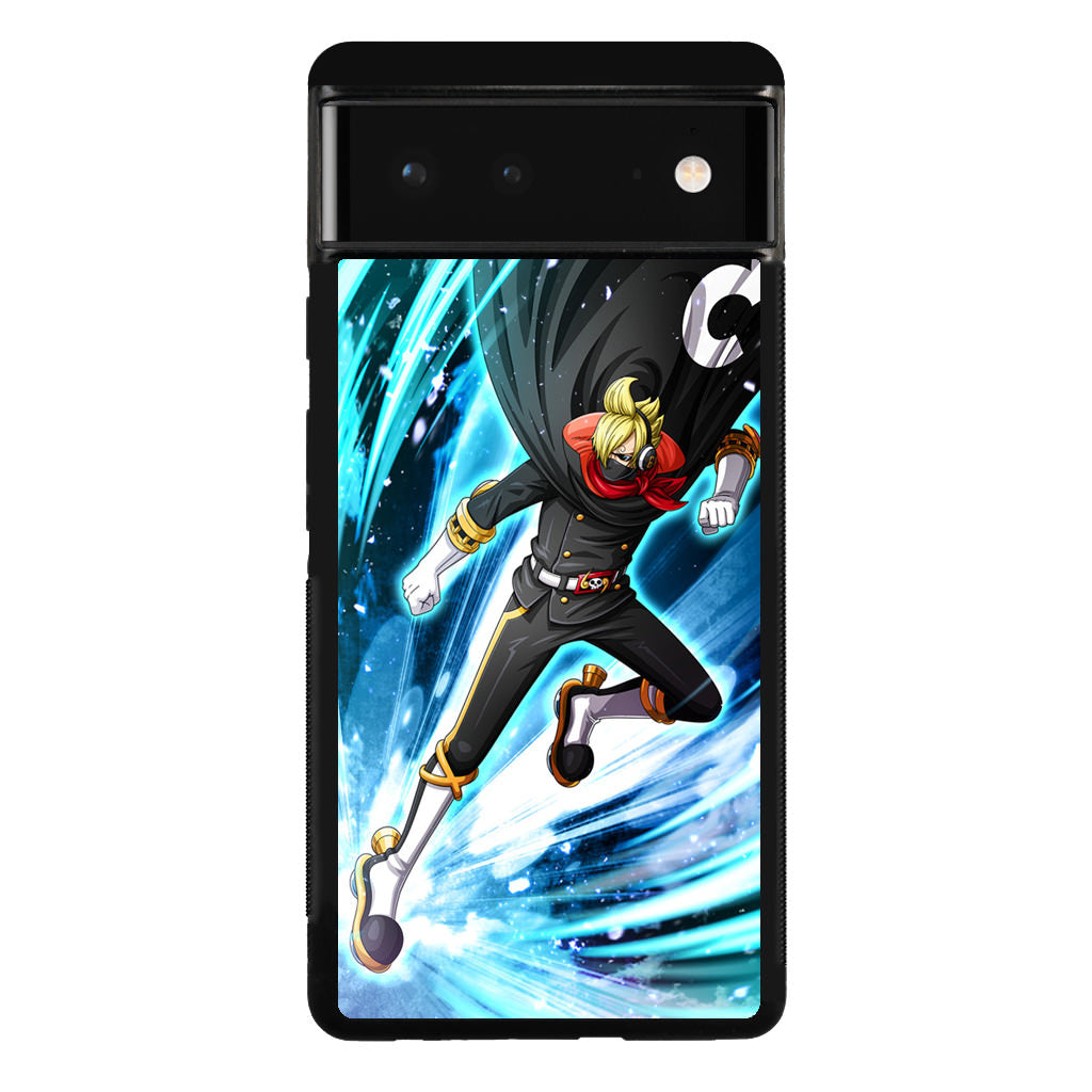 Stealth Black Vinsmoke Sanji Google Pixel 6 Case