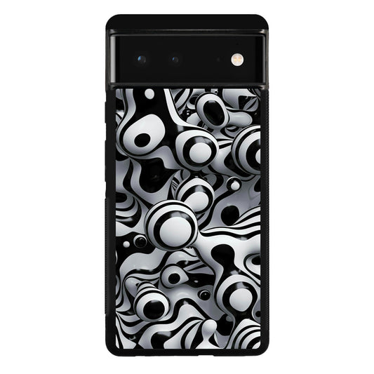 Abstract Art Black White Google Pixel 6 Case