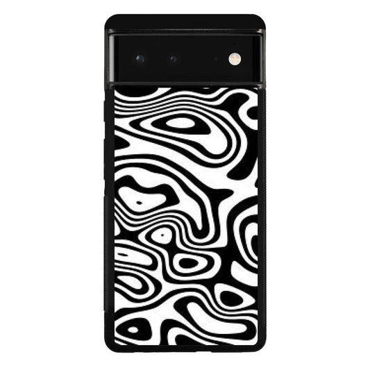 Abstract Black and White Background Google Pixel 6 Case