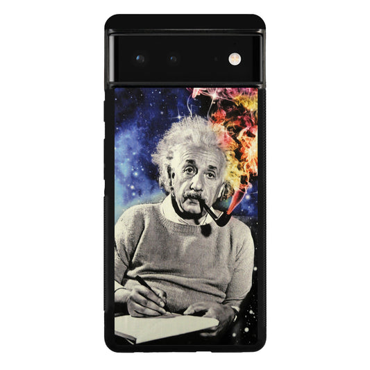 Albert Einstein Smoking Google Pixel 6 Case