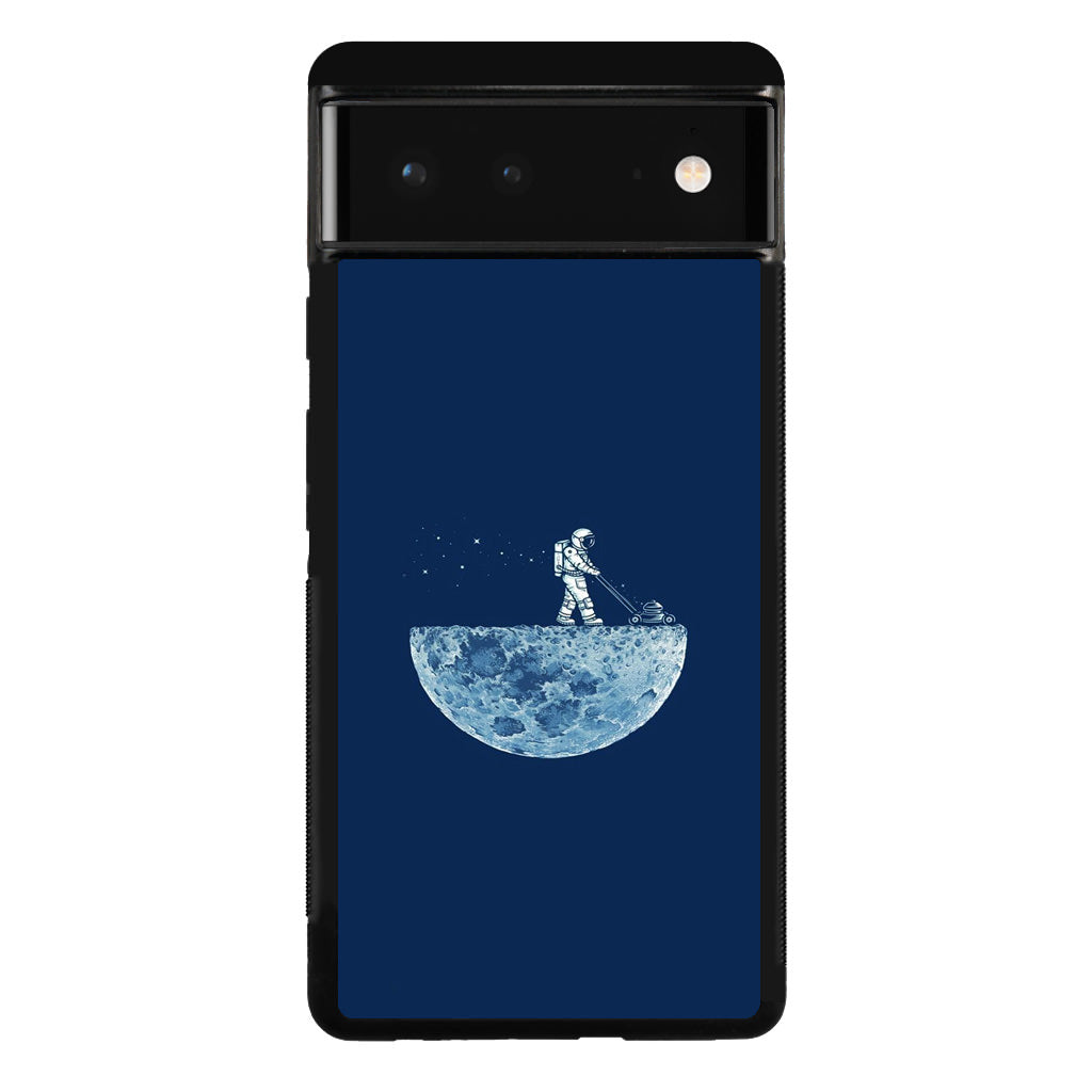 Astronaut Mowing The Moon Google Pixel 6 Case