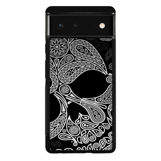 Black Skull Google Pixel 6 Case