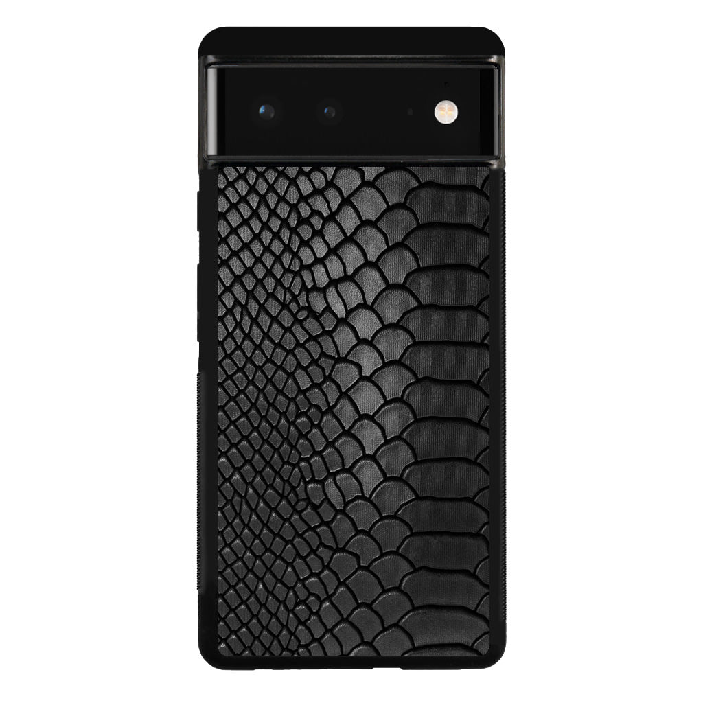 Black Snake Skin Texture Google Pixel 6 Case